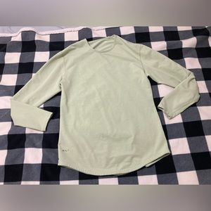 BYLT Mens Long Sleeve Curved Hem Shirt Mint